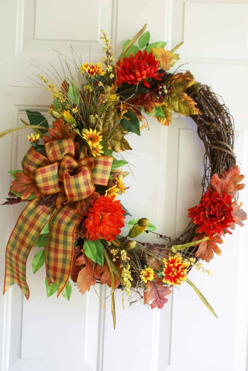 Fall Grapevine Wreath for Front Door Autumn Grapevine -   Fall  grapevine wreaths, Fall grapevine, Wreaths for front door